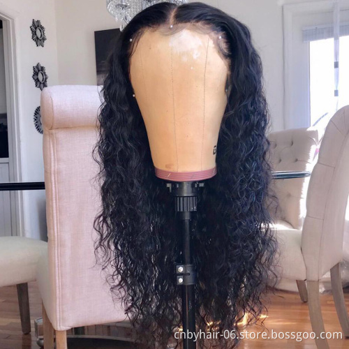Wholesale Vendors Human Hair Extensions Wigs Brazilian Kinkly Curly Deep Wave Wigs Lace Front 360 Hd Frontal Wig For Black Women